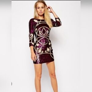 Needle & Thread Sequin Dress